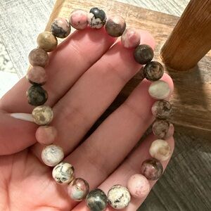 Rhodocrosite Beaded Bracelet